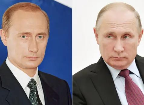 Путин в молодости и сейчас