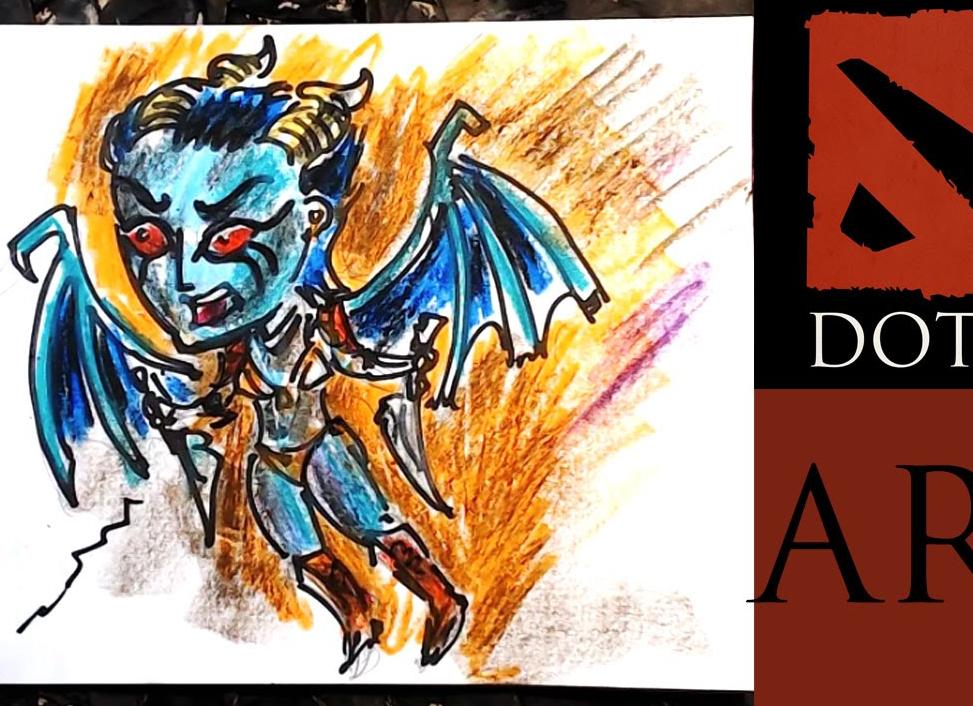 Как нарисовать героев из dota 2 поэтапно