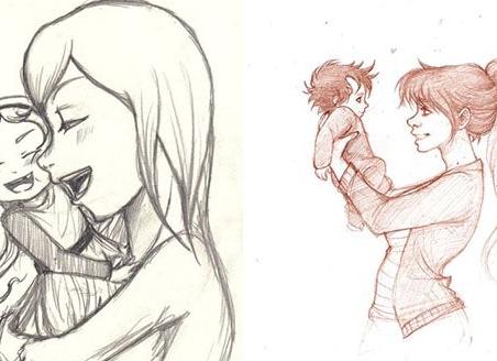 Как поэтапно нарисовать маму детям 8-9 лет карандашом и красками. что нарисовать маме на день рождения, день матери и просто так