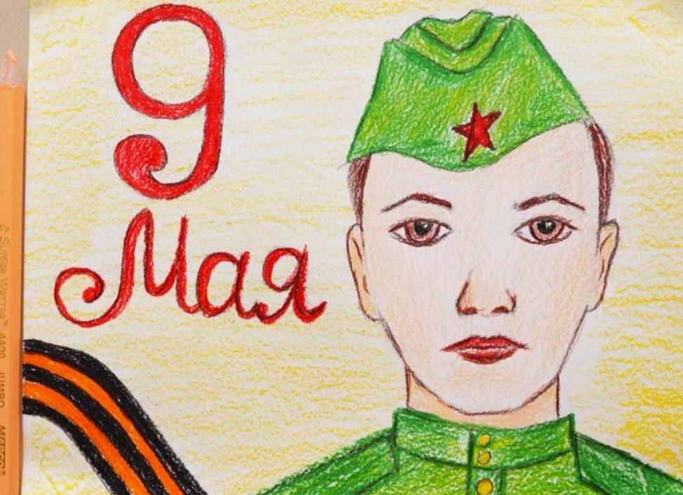 Как нарисовать солдата на день победы карандашами поэтапно